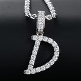 14k Gold Letter Pendant Initial Necklaces Personalized Gold Plated Tripodjewelry