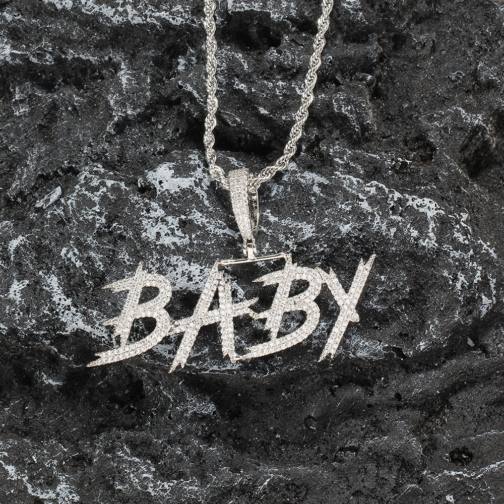 Custom Name Letters Pendant Necklace For Men TRIPOD JEWELRY