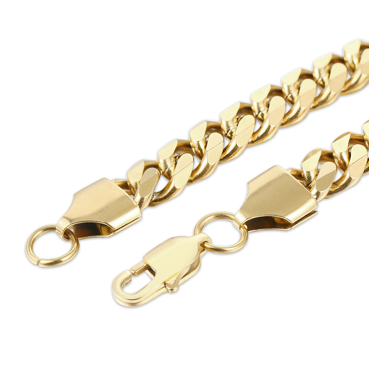 4MM 14K Gold Miami Micro Cuban Link Chain Necklace Tripodjewelry