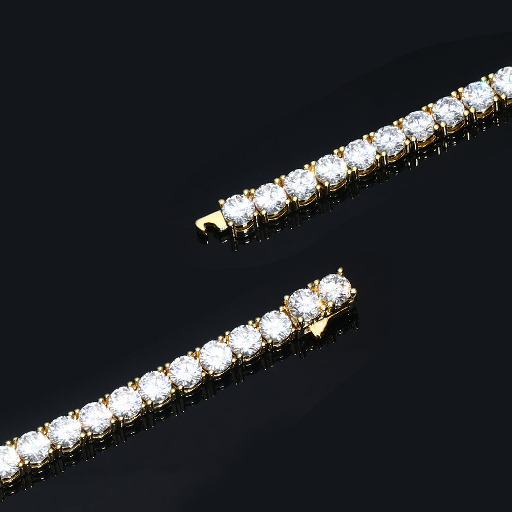 6MM Gold Plated Tennis Bracelet Tripodjewelry