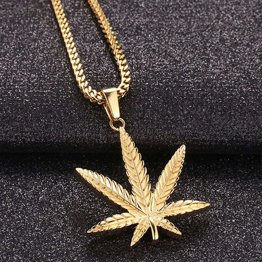 18k Gold Maple Leaf Pendant