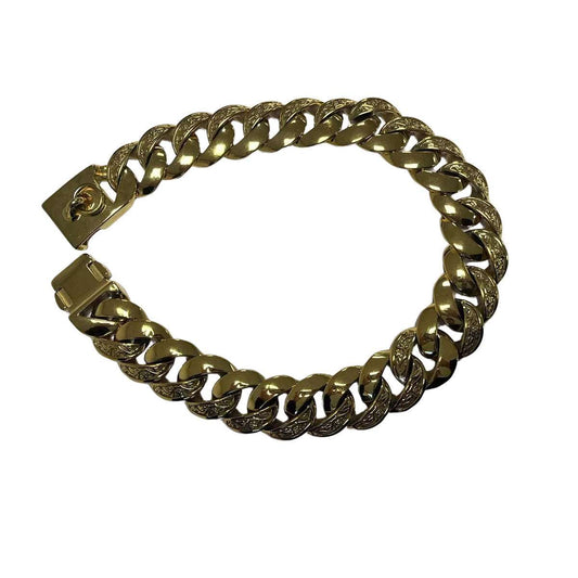 6MM Gold Plated Iced Out Cuban Link Bracelet