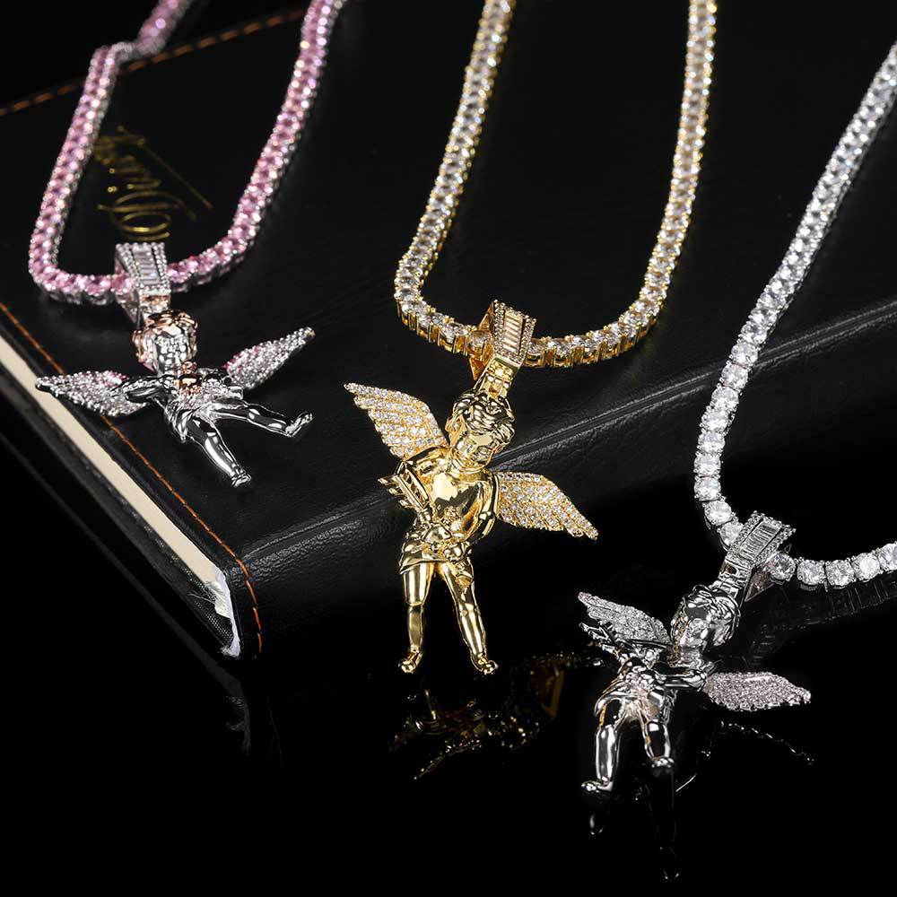 18K/White Gold Cherub Pendant TRIPOD JEWELRY