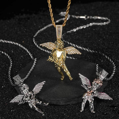 18K/White Gold Cherub Pendant TRIPOD JEWELRY