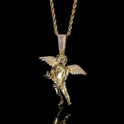 18K/White Gold Cherub Pendant TRIPOD JEWELRY