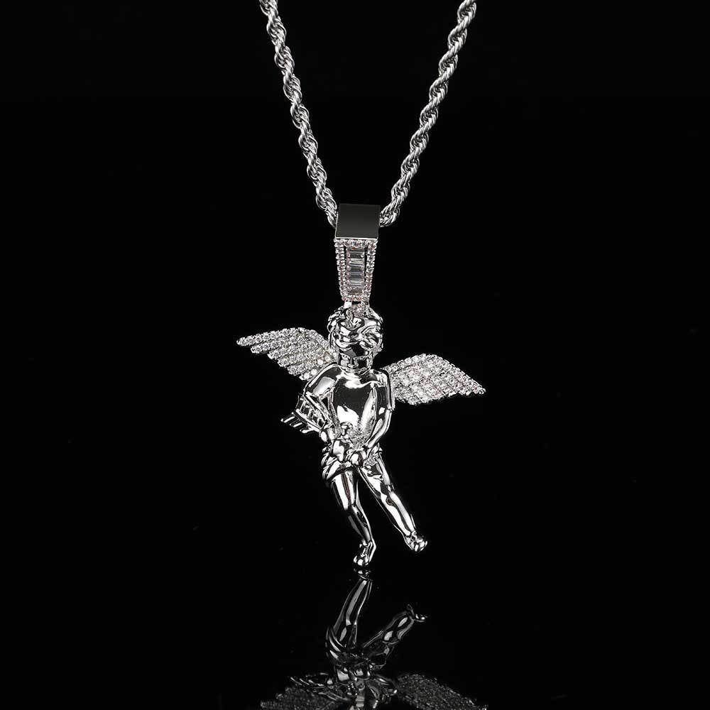 18K/White Gold Cherub Pendant TRIPOD JEWELRY