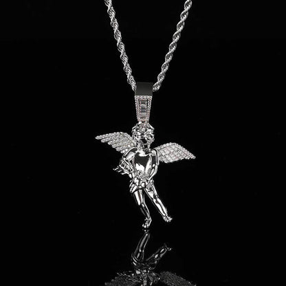 18K/White Gold Cherub Pendant TRIPOD JEWELRY