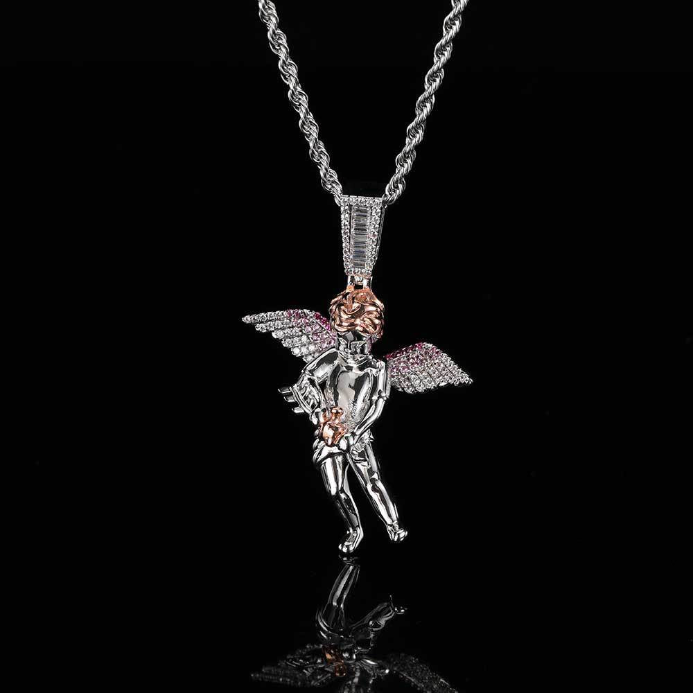 18K/White Gold Cherub Pendant TRIPOD JEWELRY