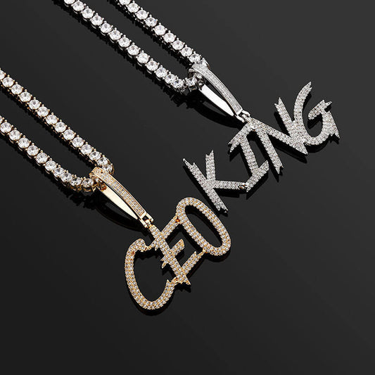 Custom Name Letters Pendant