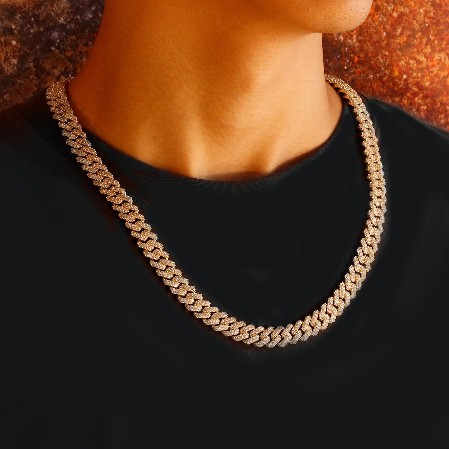 Cuban Link Chain Necklace - Gold & White Gold