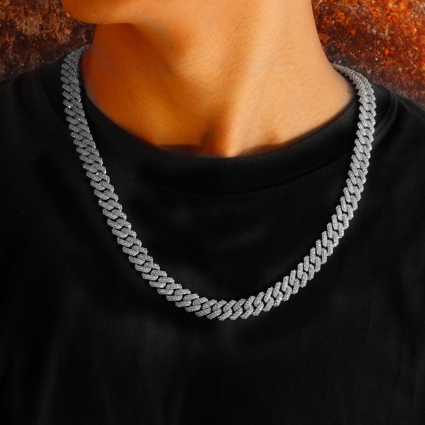 Cuban Link Chain Necklace - Gold & White Gold