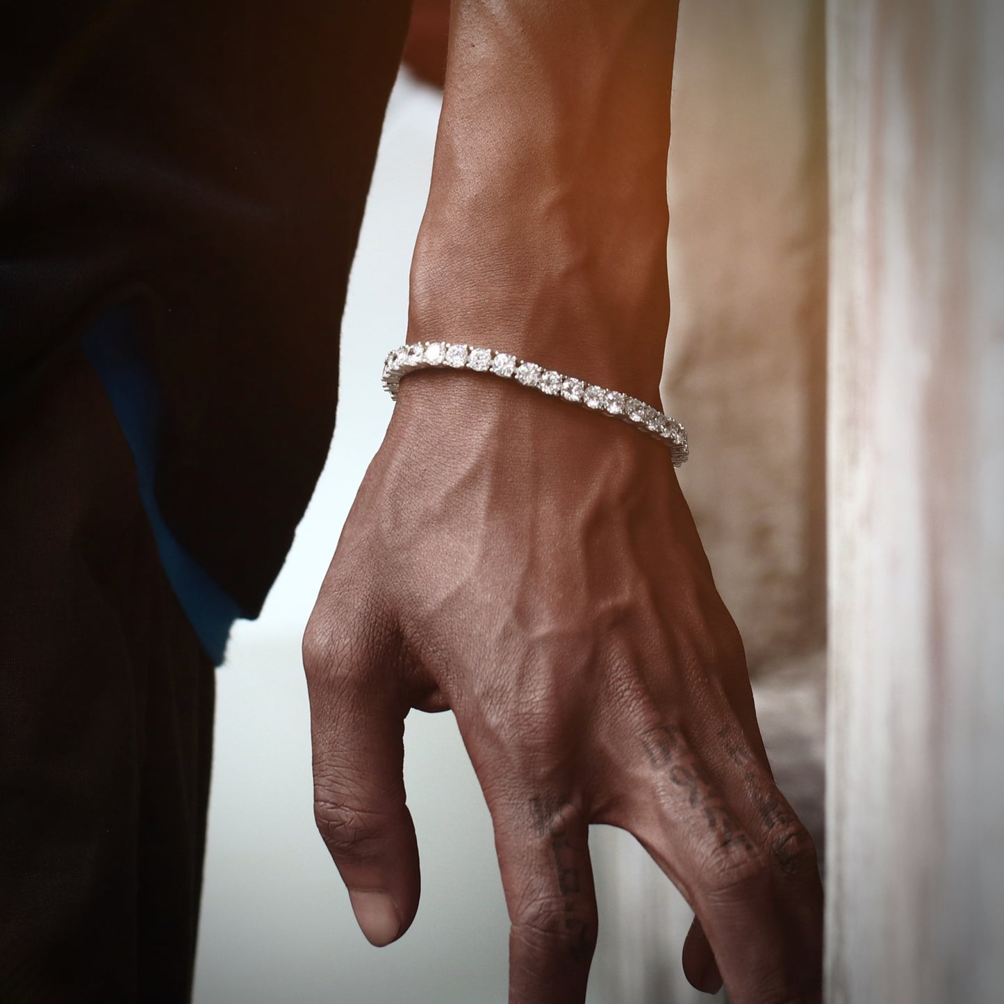 5MM White Gold Plated  Tennis Bracelet - Tripodjewelry