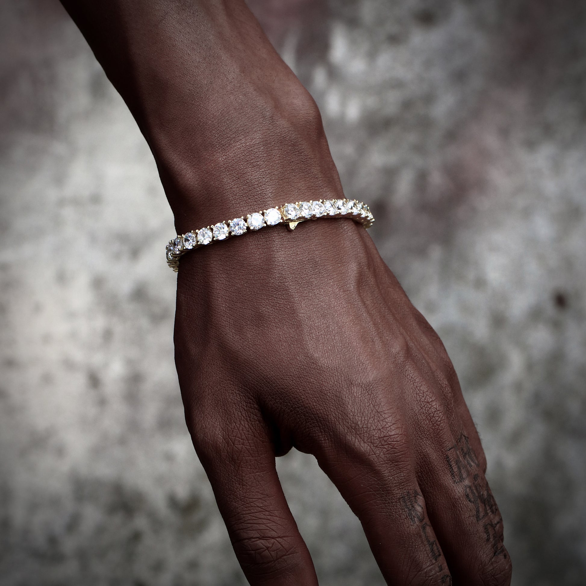 5MM Gold Plated  Tennis Bracelet - Tripodjewelry
