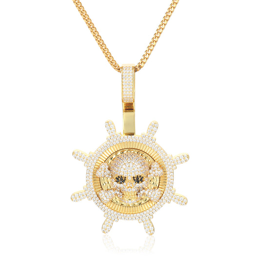 Gold Diamond Pirates Pendant