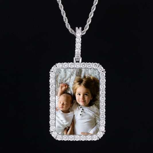 Picture Custom Pendant - Square Shield